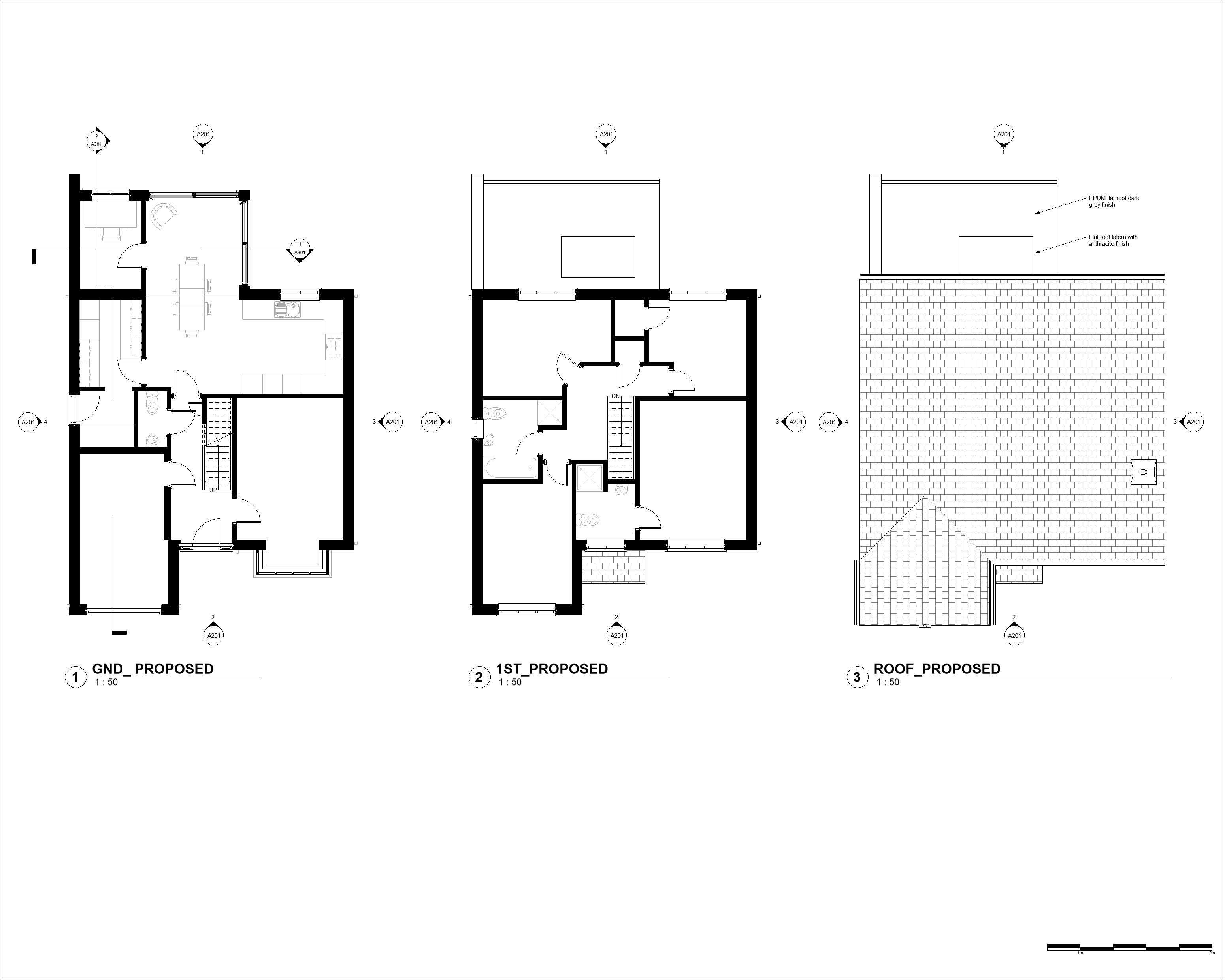 A modern home extension with large glass windows